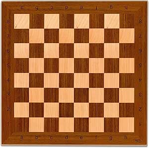 Cayro - Tablero Ajedrez Madera - 40X40 cm - Sin Piezas - Juego Clásico de Mesa - 2 Jugadores